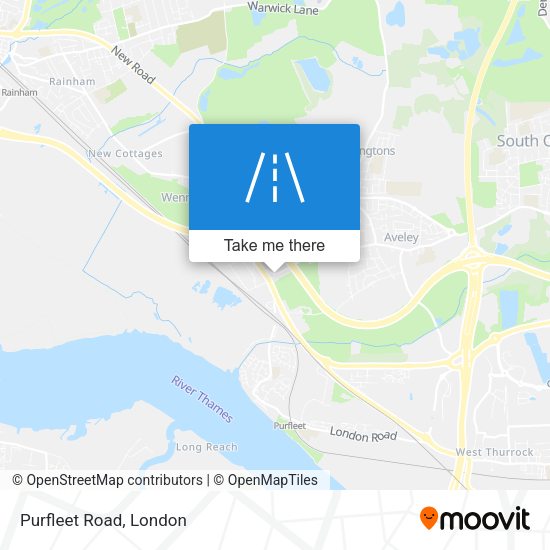 Purfleet Road map