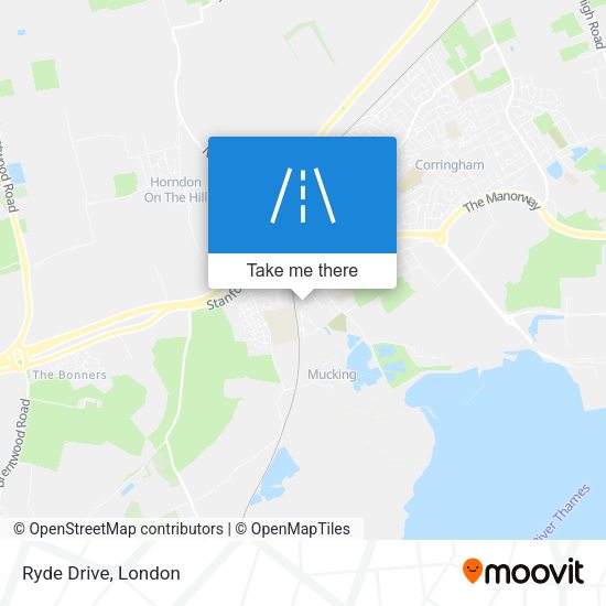 Ryde Drive map