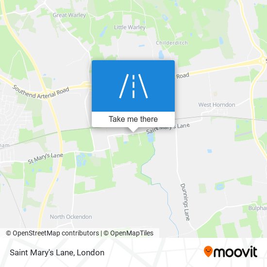 Saint Mary's Lane map