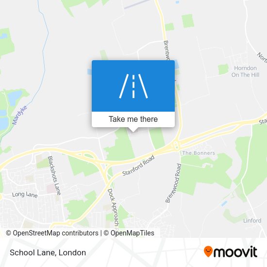 School Lane map