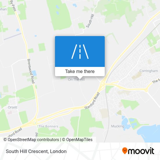 South Hill Crescent map