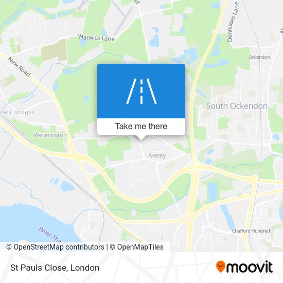 St Pauls Close map