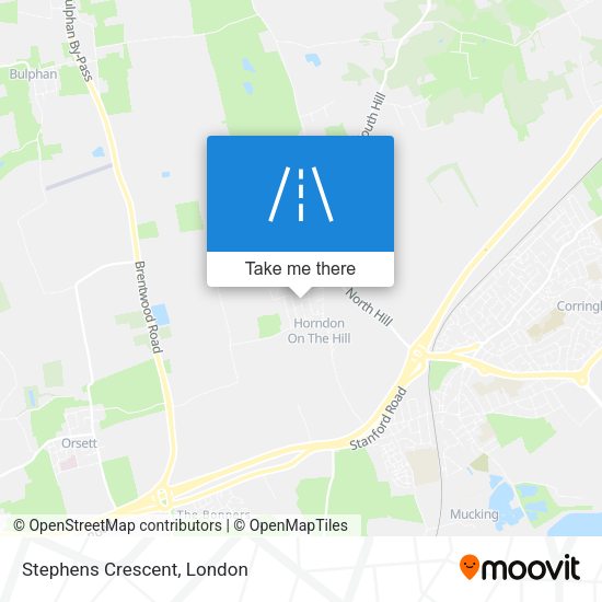 Stephens Crescent map