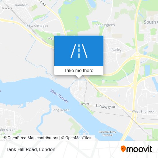 Tank Hill Road map