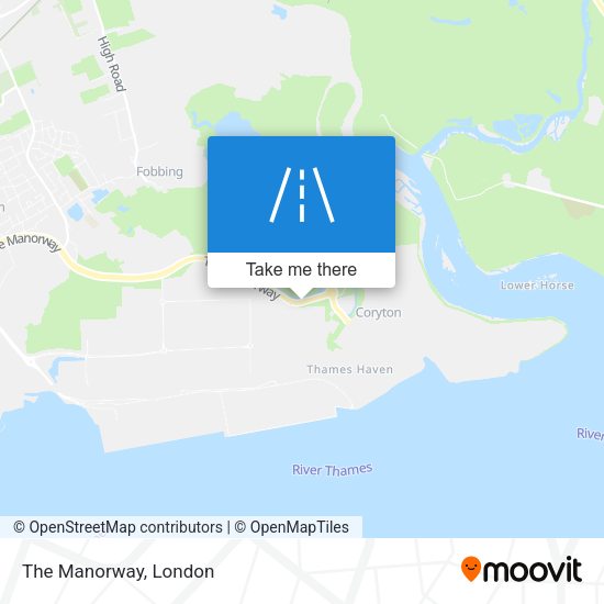 The Manorway map