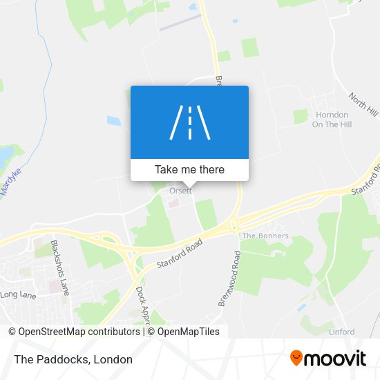 The Paddocks map