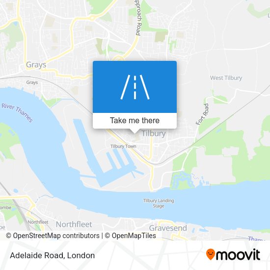 Adelaide Road map