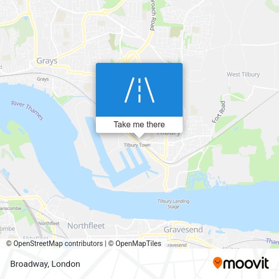 Broadway map