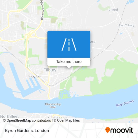 Byron Gardens map