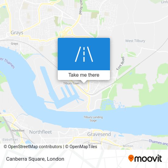 Canberra Square map