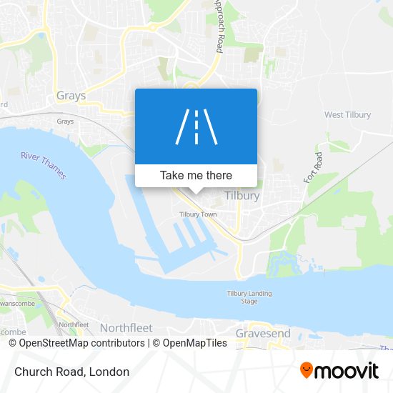Church Road map