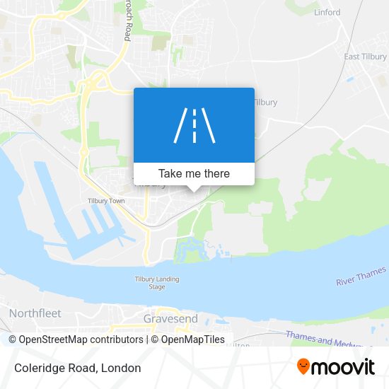 Coleridge Road map