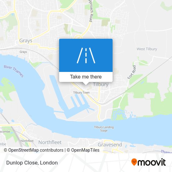 Dunlop Close map
