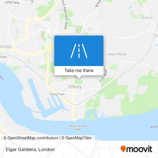Elgar Gardens map