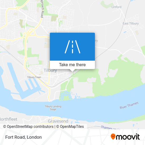 Fort Road map