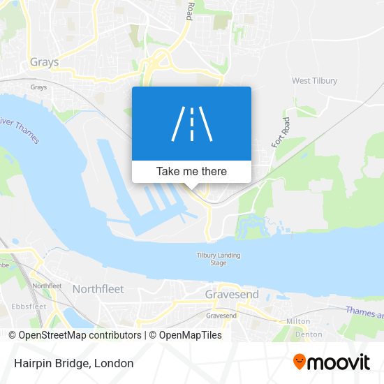 Hairpin Bridge map