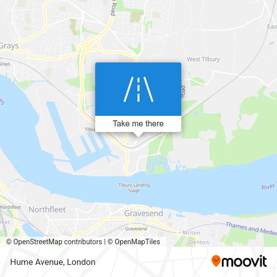 Hume Avenue map