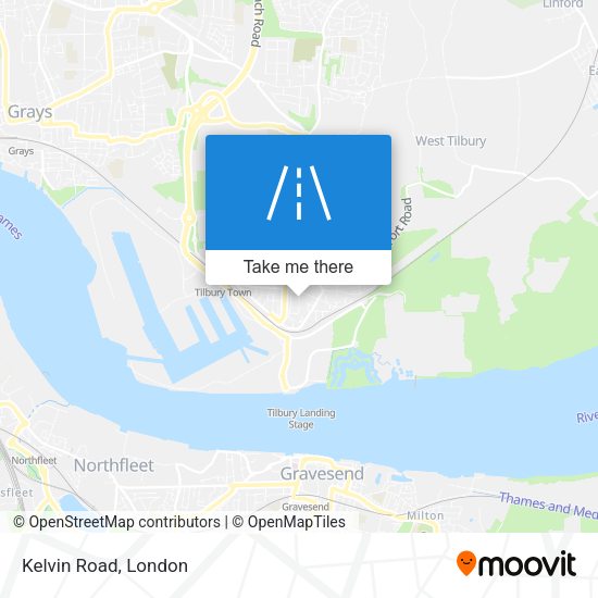 Kelvin Road map