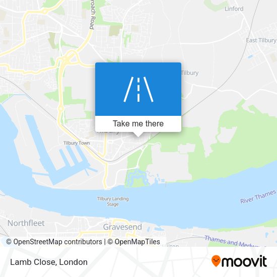 Lamb Close map