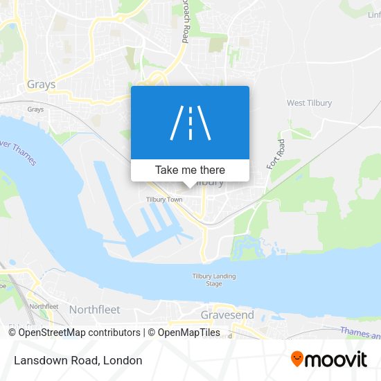 Lansdown Road map