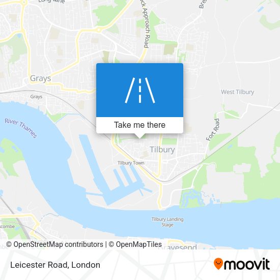 Leicester Road map