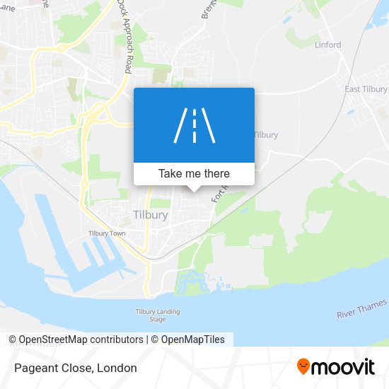 Pageant Close map