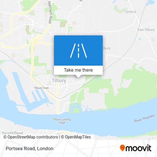 Portsea Road map