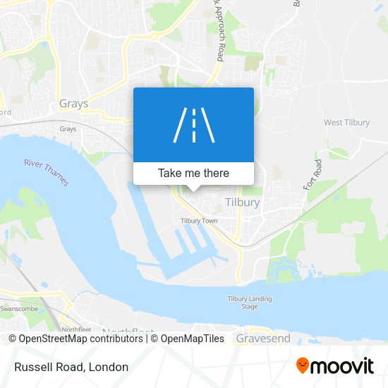 Russell Road map