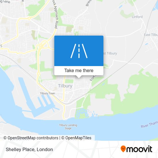 Shelley Place map
