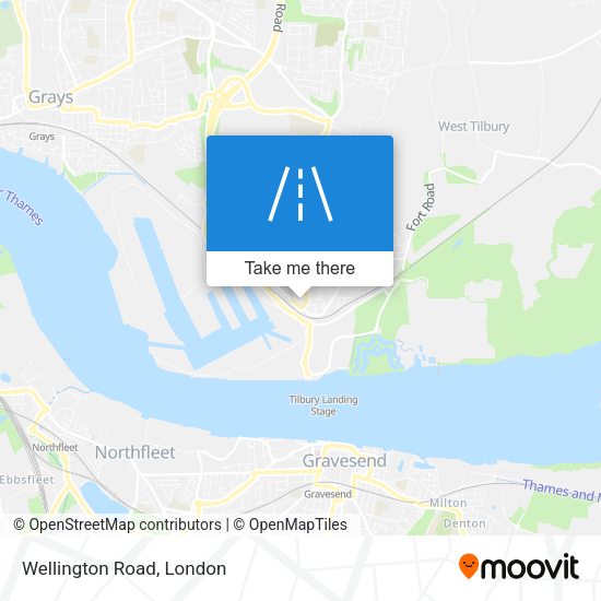 Wellington Road map