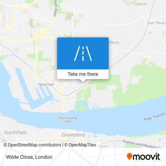 Wilde Close map