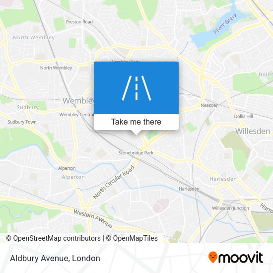 Aldbury Avenue map
