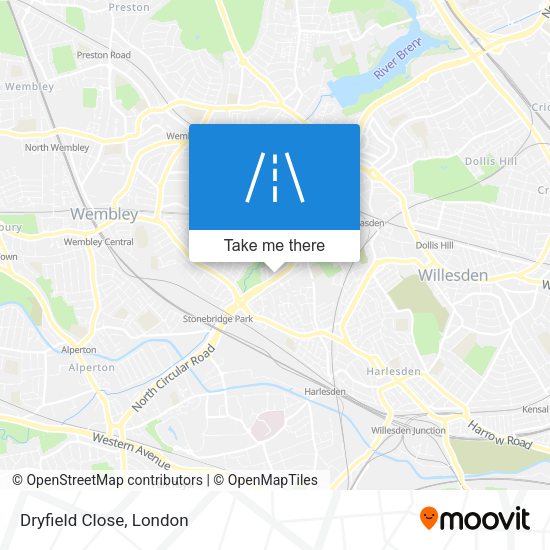 Dryfield Close map
