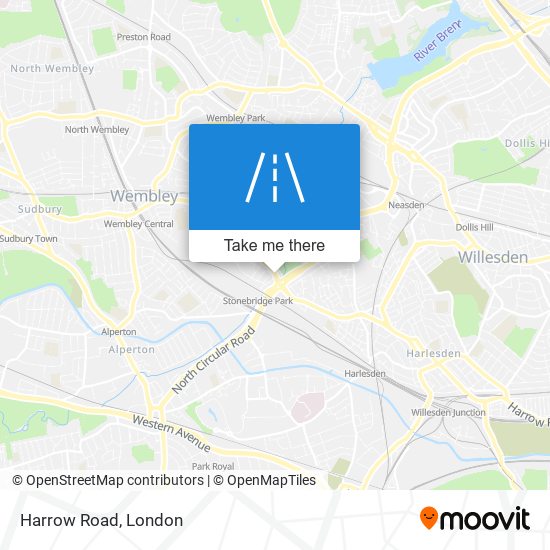 Harrow Road map