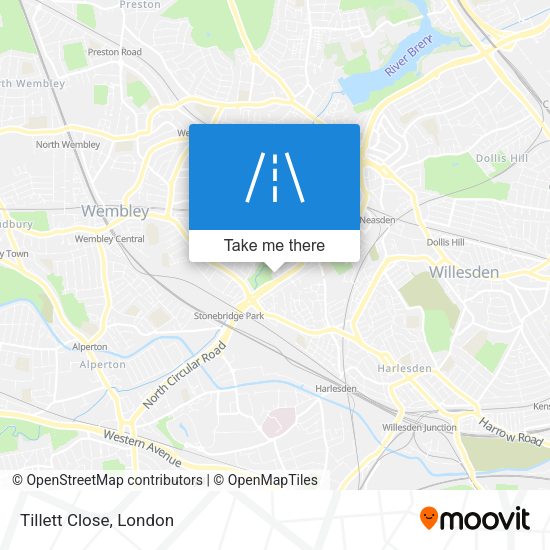 Tillett Close map