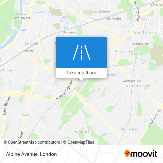 Alpine Avenue map