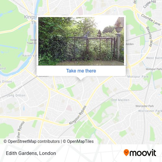 Edith Gardens map