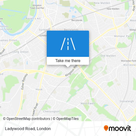 Ladywood Road map