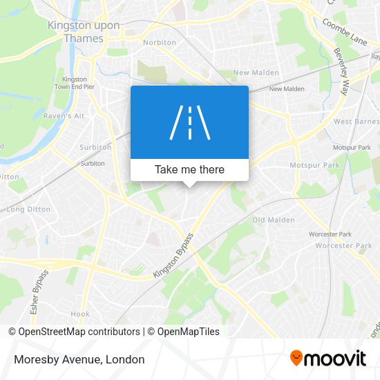 Moresby Avenue map