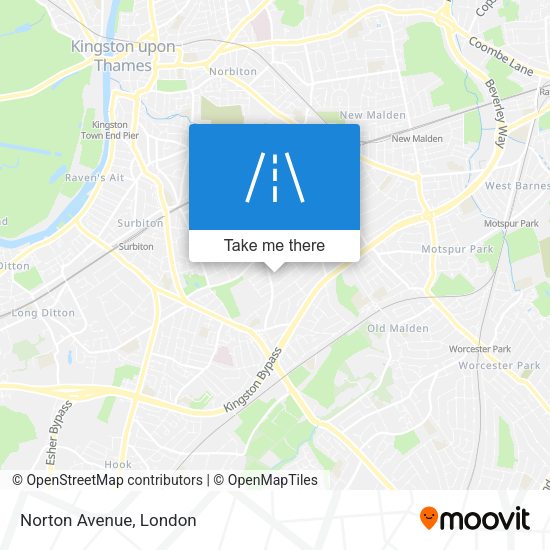 Norton Avenue map
