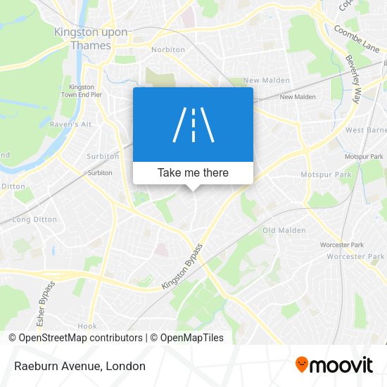 Raeburn Avenue map