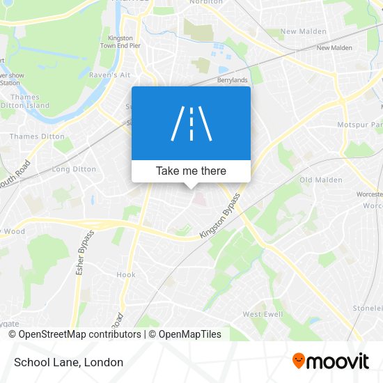 School Lane map