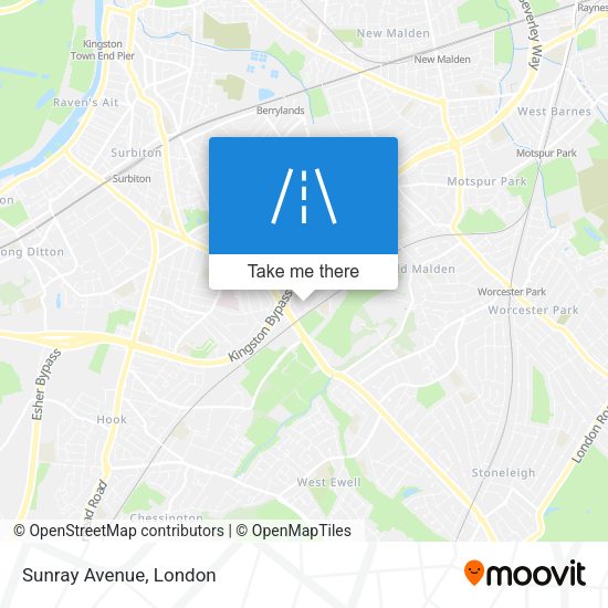 Sunray Avenue map
