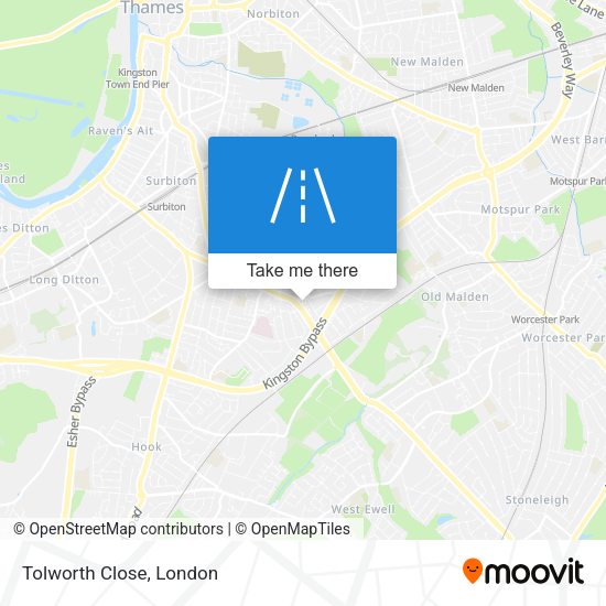 Tolworth Close map