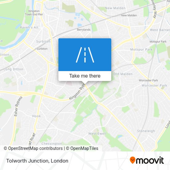 Tolworth Junction map