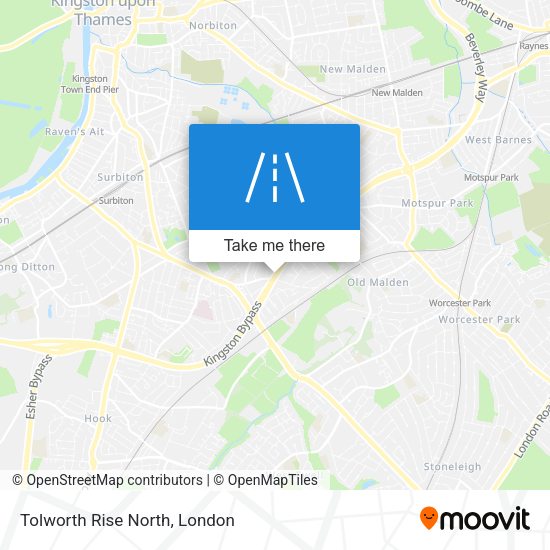Tolworth Rise North map