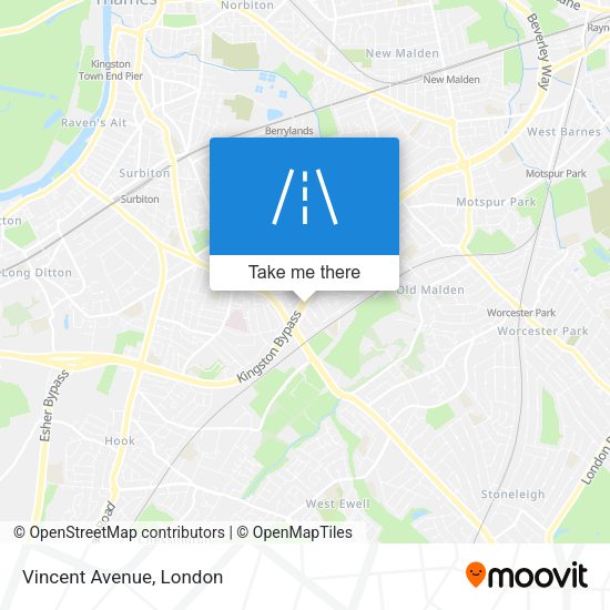 Vincent Avenue map