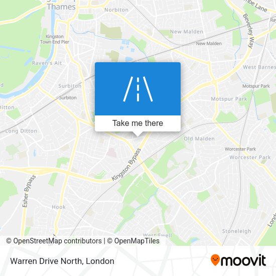 Warren Drive North map
