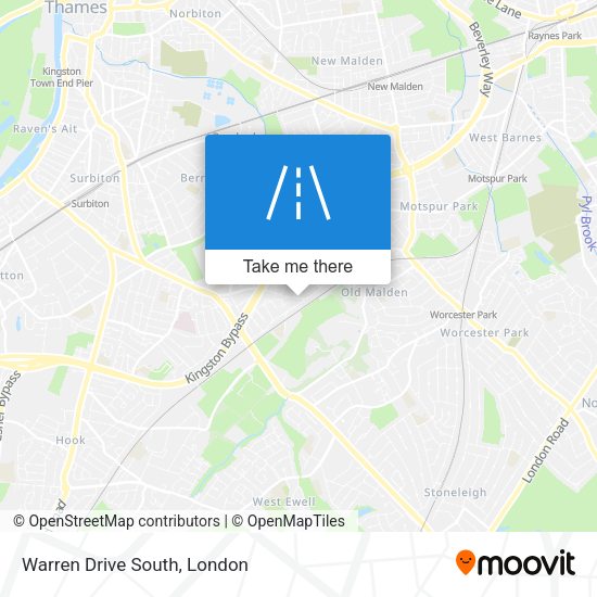Warren Drive South map