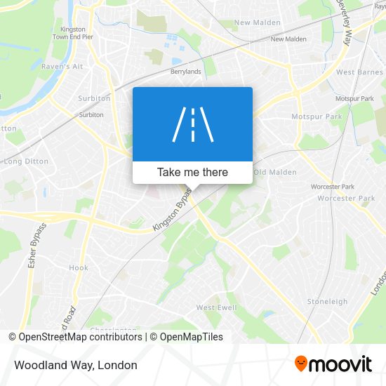 Woodland Way map